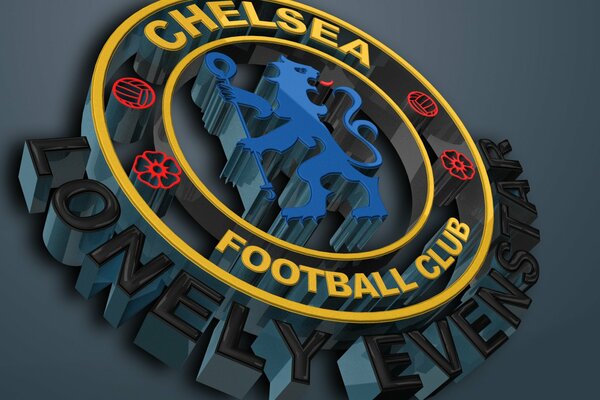 Logotipo de Chelsea en formato 3D