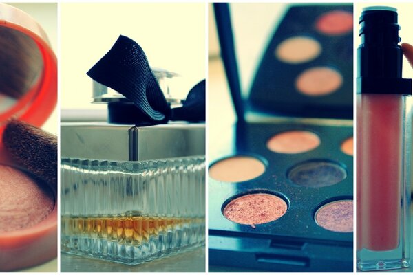 Photos of decorative cosmetics for women