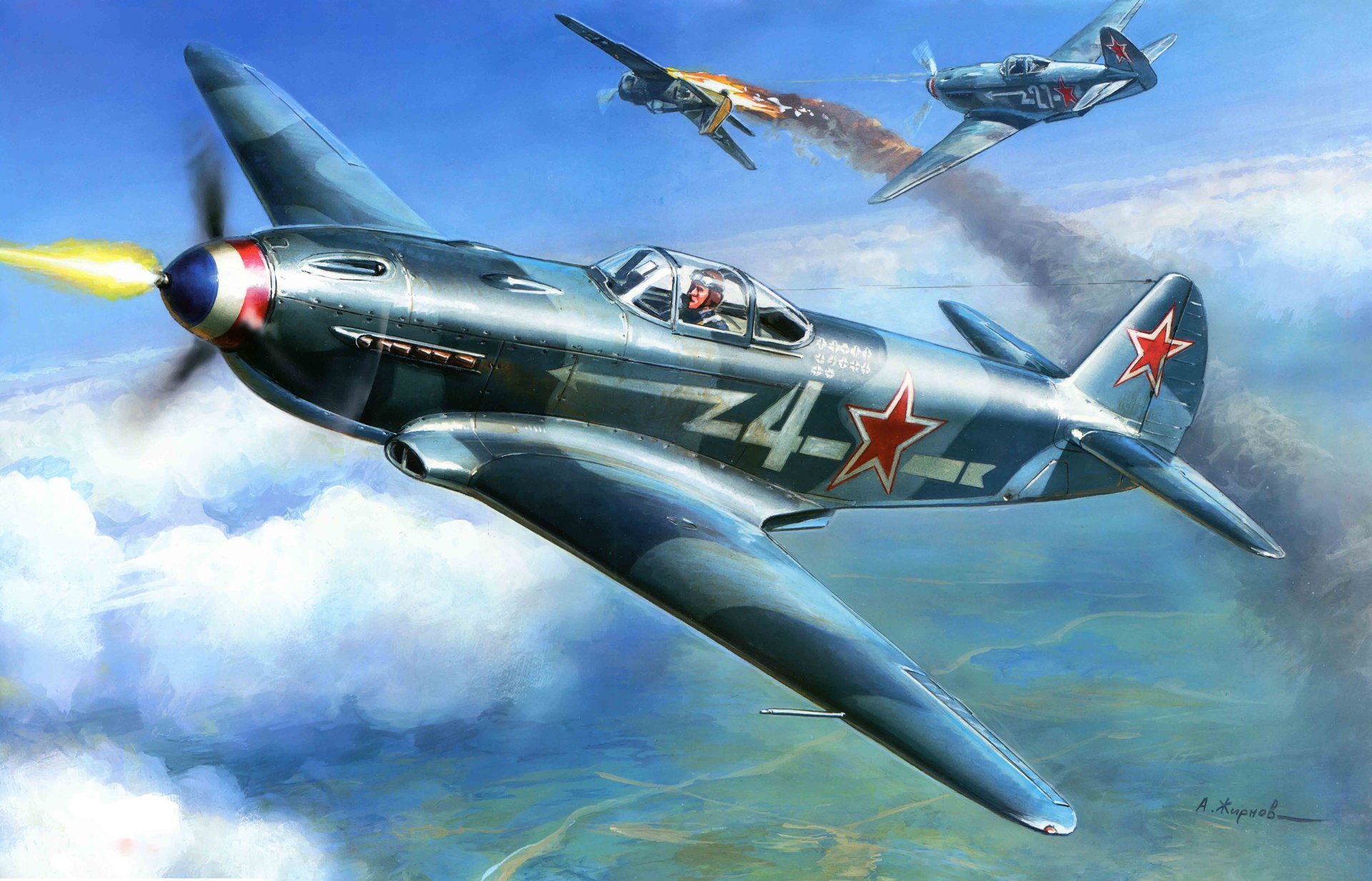 sovietico yak-3 aereo in prima linea monomotore