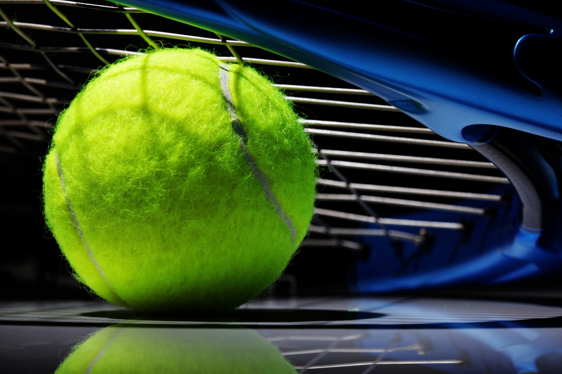 black background tennis bike ball