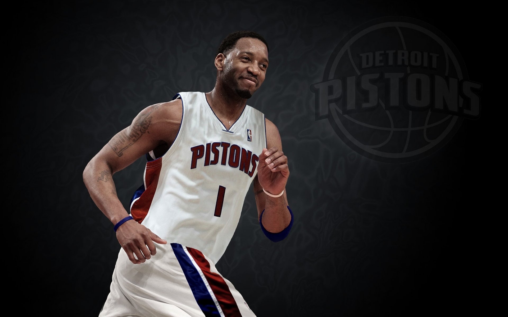 tracy mcgrady pistons de detroit - nba joueur fond basket-ball tatouage