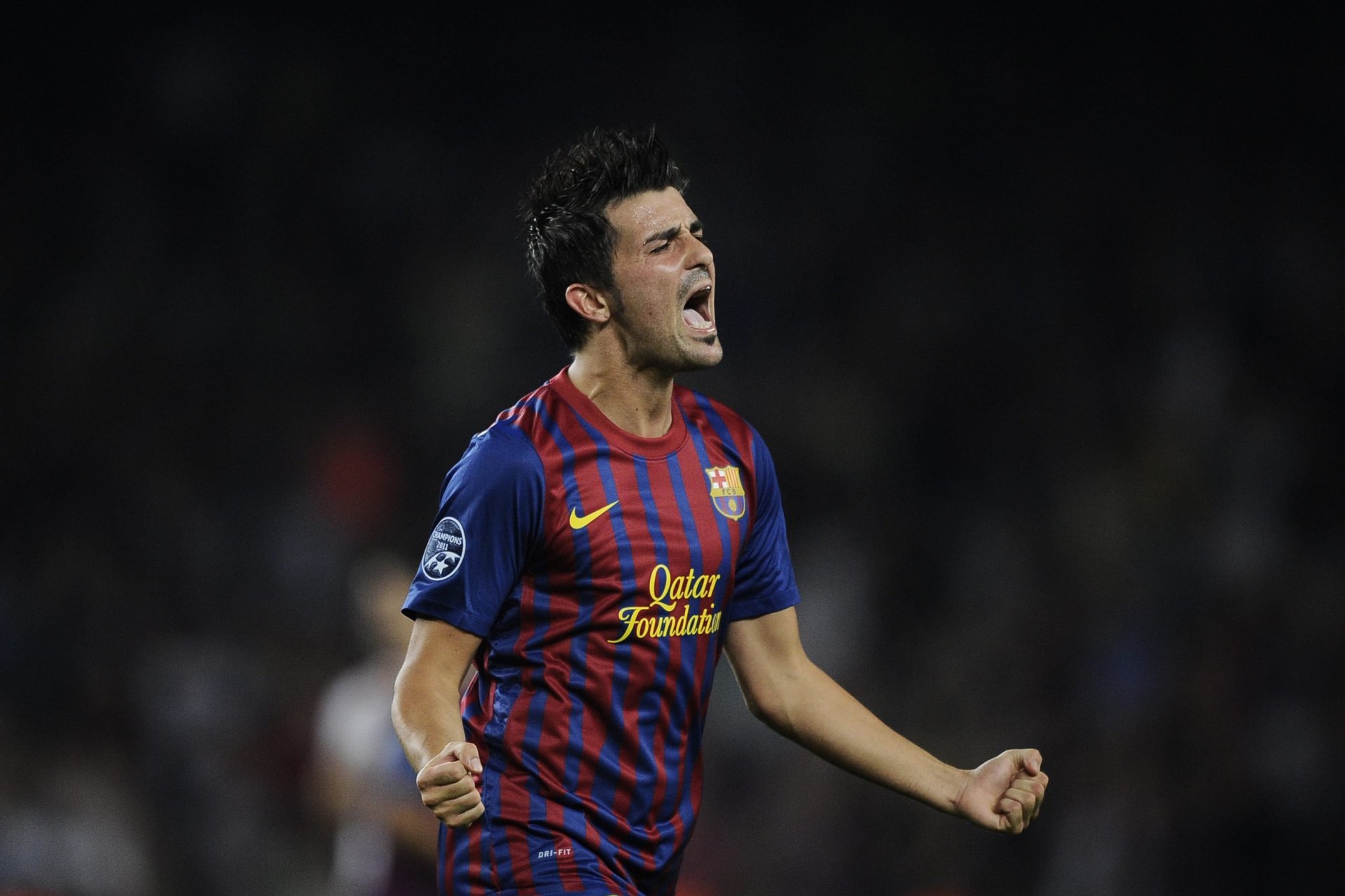 fußball vilia david villa barcelona champions league