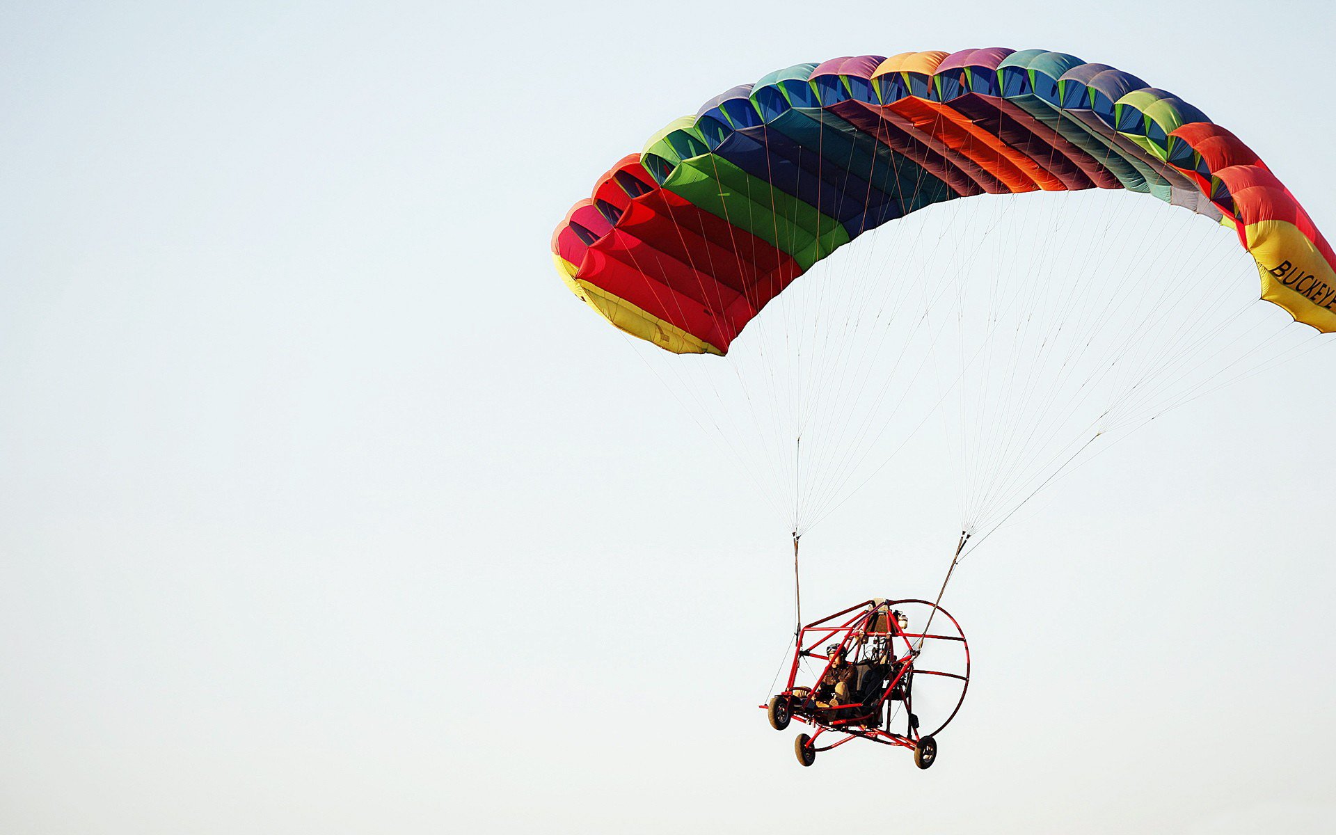 ky parachute hang-glider wing engine the screw