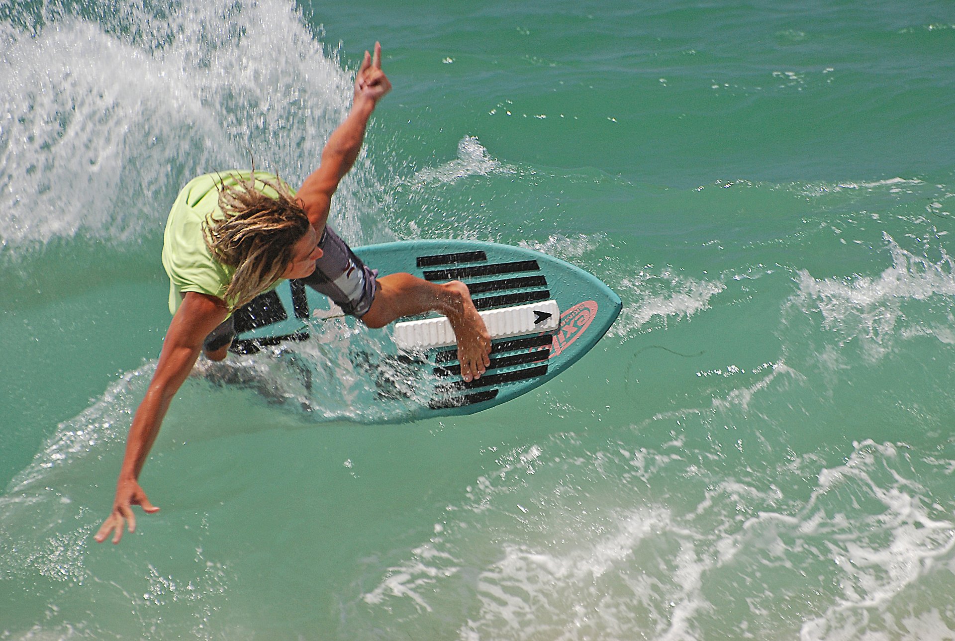 ozean wellen surfer skimboard lagune strand