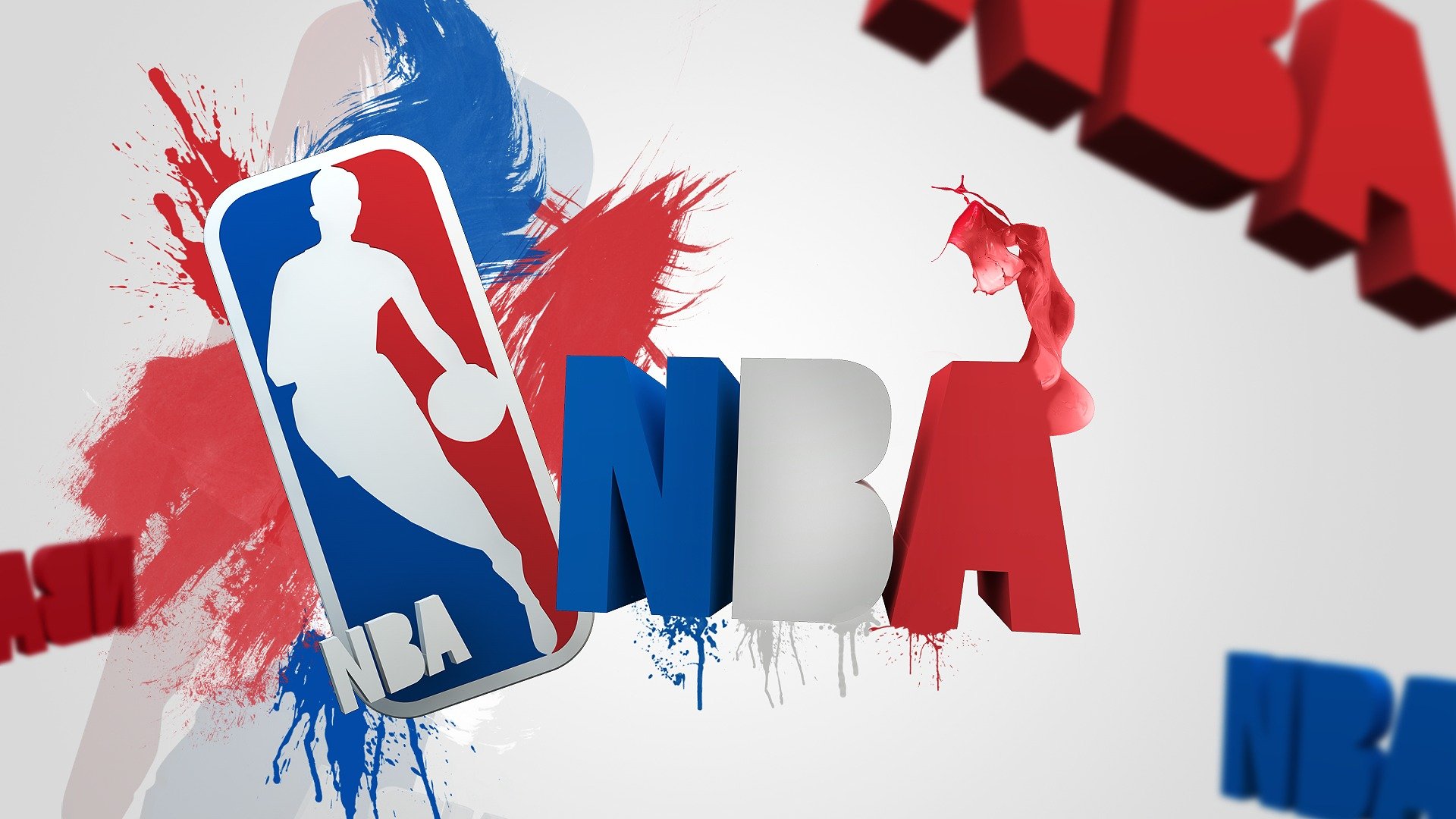 nba asociación nacional de baloncesto logotipo logotipo letras salpicaduras deportes baloncesto