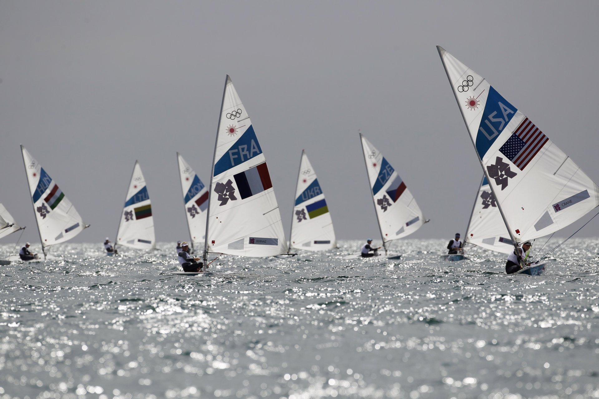 régate lasers jeux olympiques port de weymouth portland