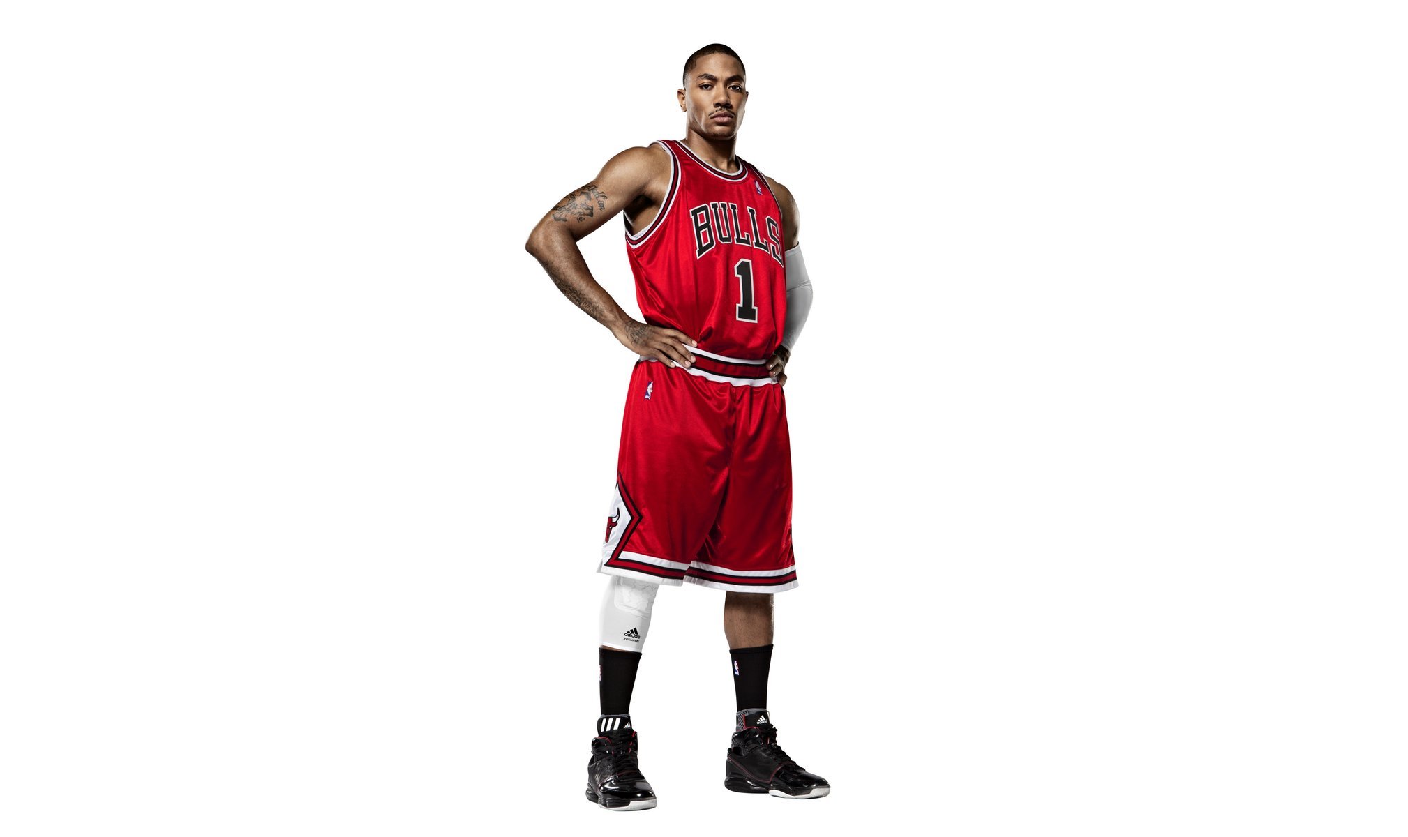 chicago bulls basketball slam dunk derrick rose nba ball first adidas tattoo bulls hang form white background