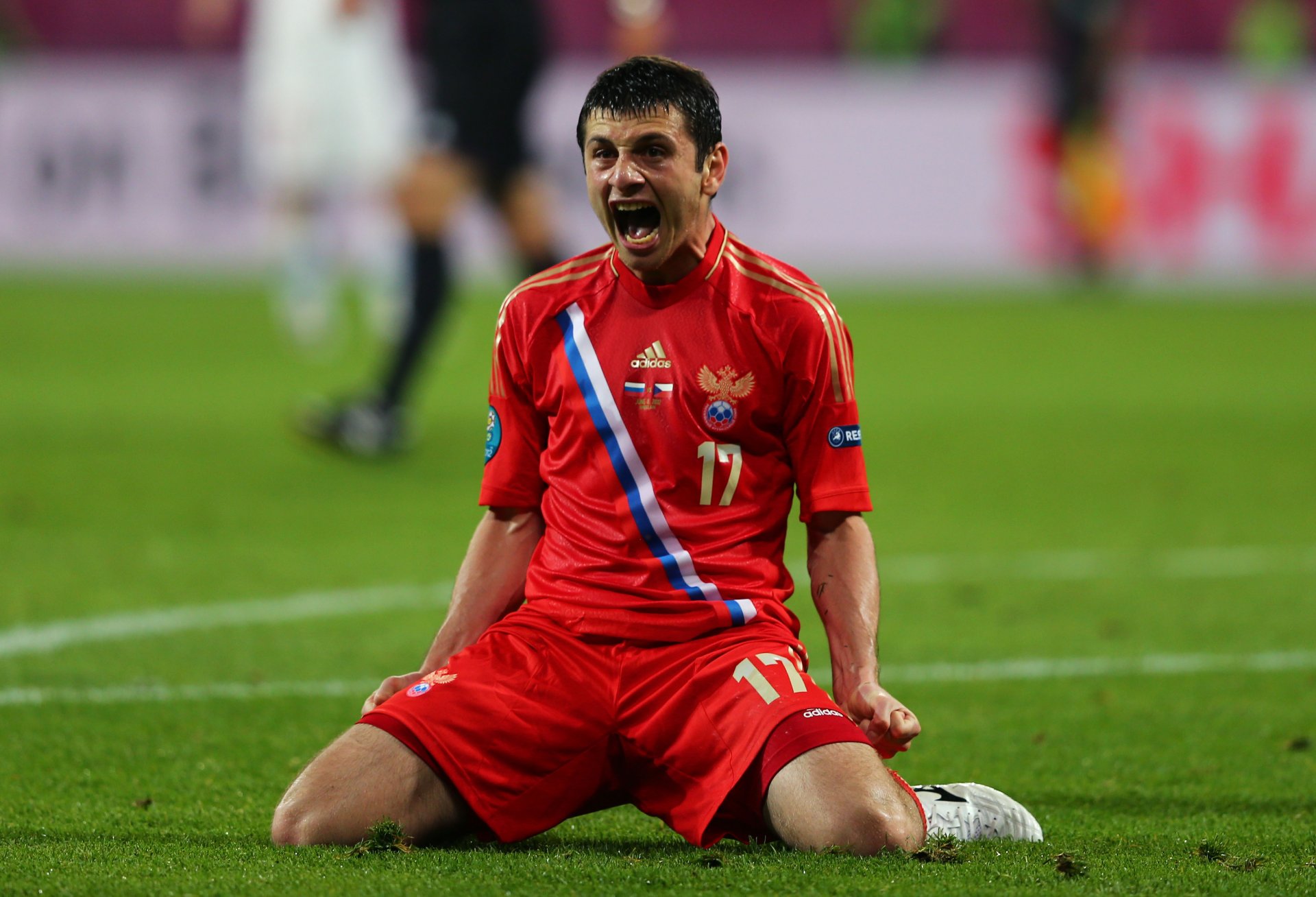 euro 12 alan dzagoev cri équipe nationale russe pelouse rfs russie-république tchèque adida