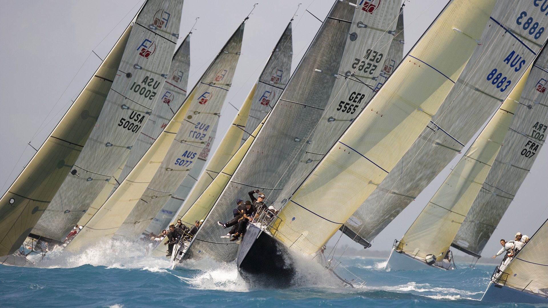 regatta race yacht wind waves florida miami