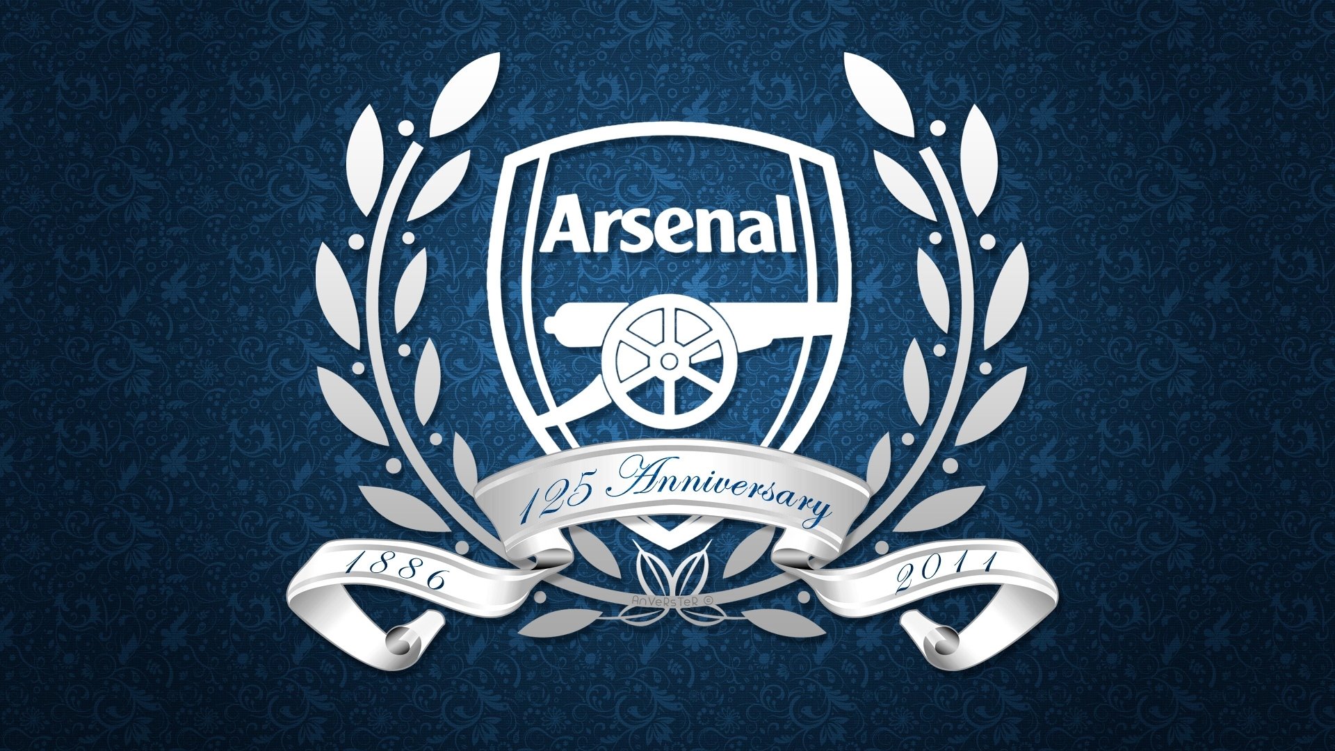 arsenal club de fútbol gunners emblema logotipo escudo de armas fondo