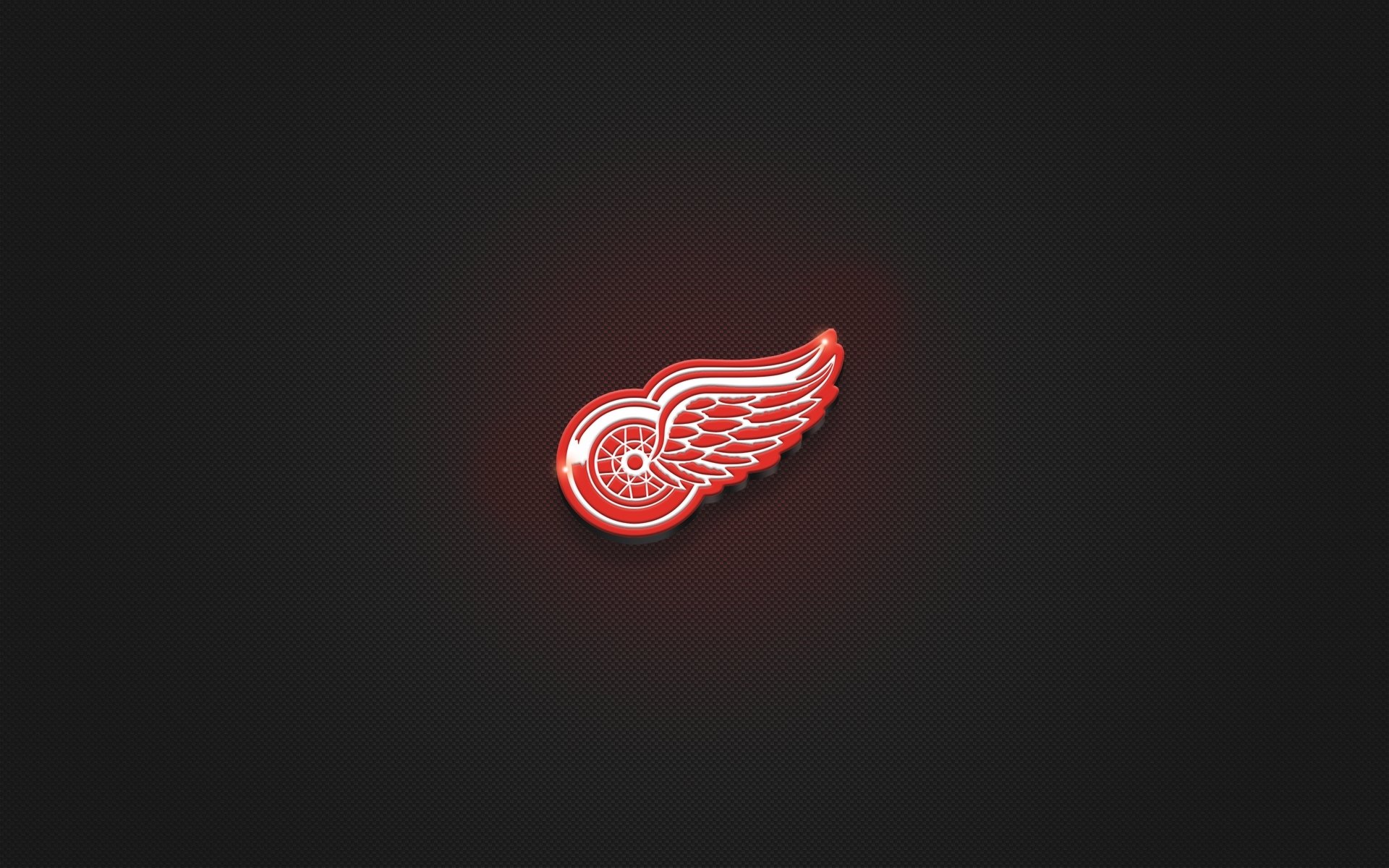 red wings logo roue ailes hockey texture minimalisme rouge