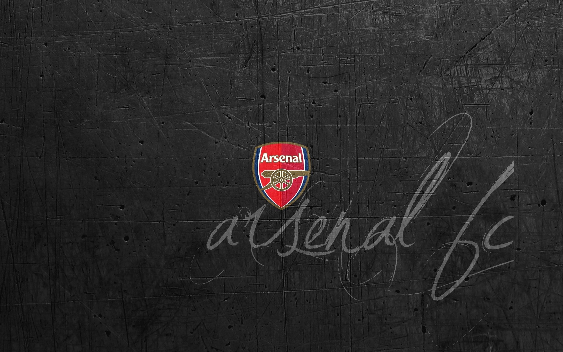 arsenal club de fútbol gunners emblema logotipo inscripción fondo