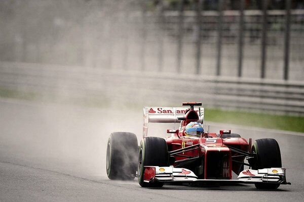 Fernando alonso bei Ferrari in der Formel 1