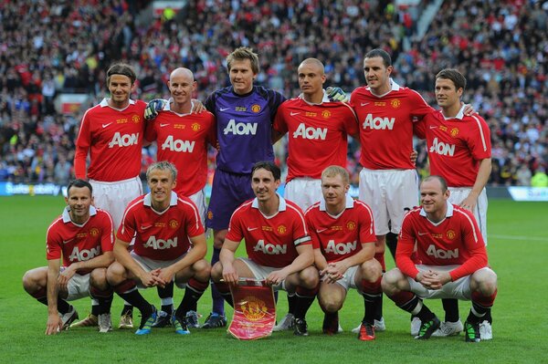 Futbolistas del equipo Manchester United foto