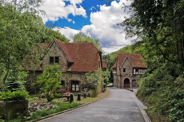 Casas de cuento de hadas en la provincia de Alemania