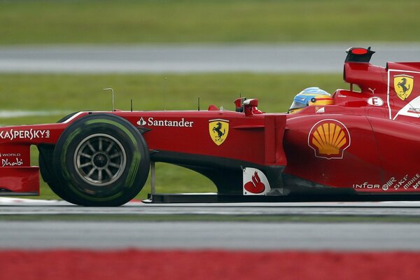 Voiture de course d élite Ferrari