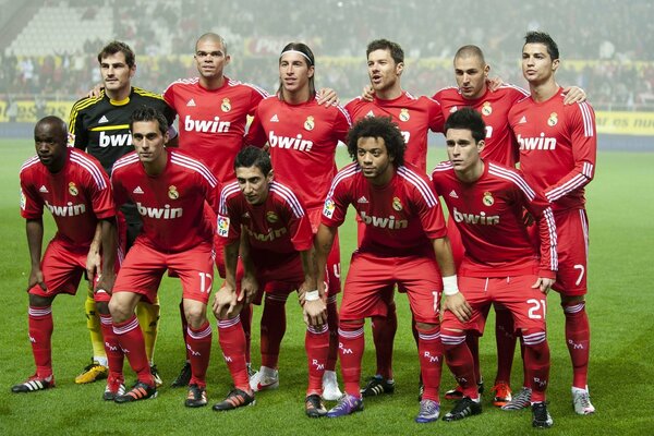 Alineación del real Madrid con cristiano Ronaldo