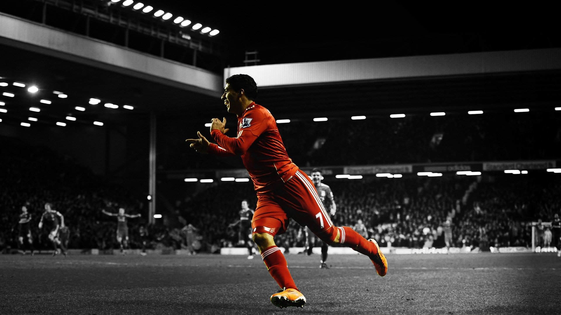 luis suárez liverpool anfield road fútbol adida