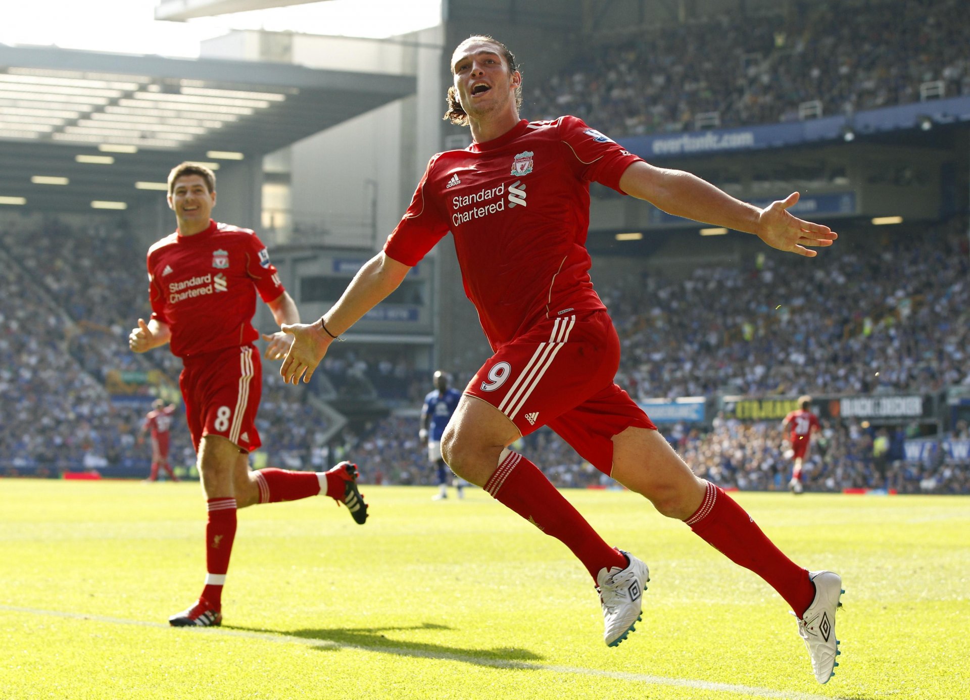 liverpool carroll barclays premier league fonds d écran hd ligue anglaise premer suarez gerrard everton gudison park