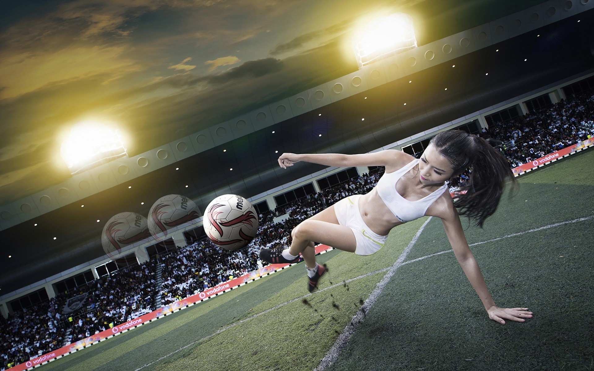 football fille ballon sport