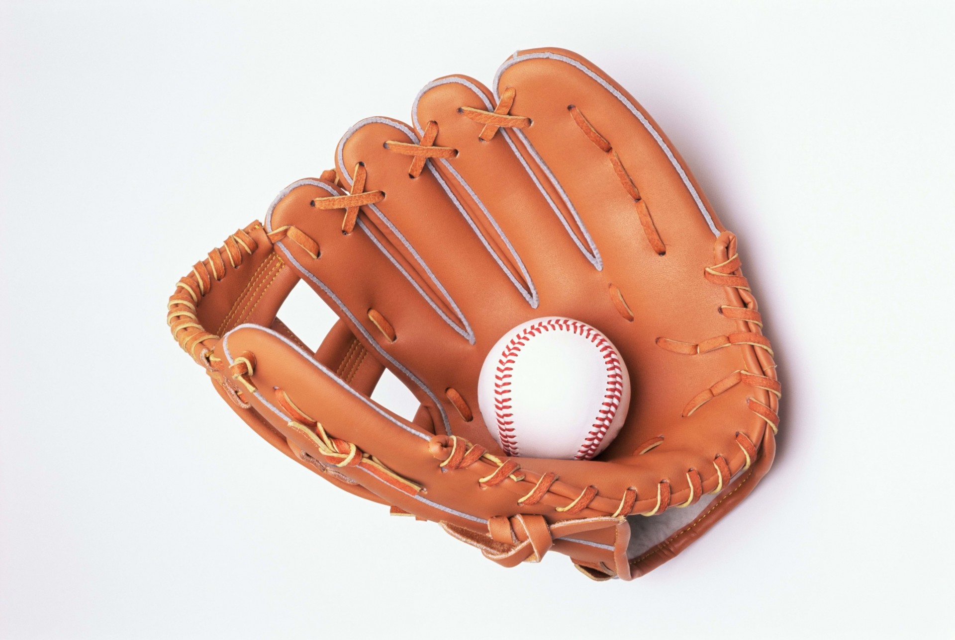 white background ball glove