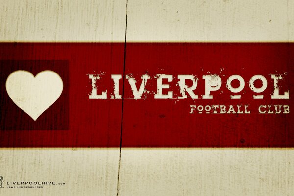 Carta da parati con la scritta Liverpool Football Club