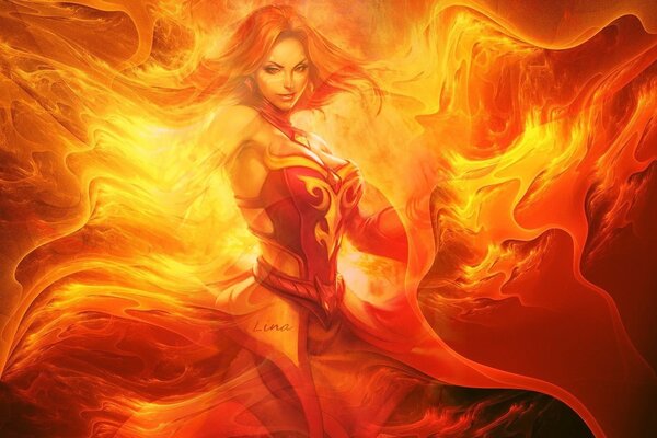 Lina in the flame of burning passion