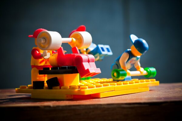 Pitching giocattolo nel costruttore Lego