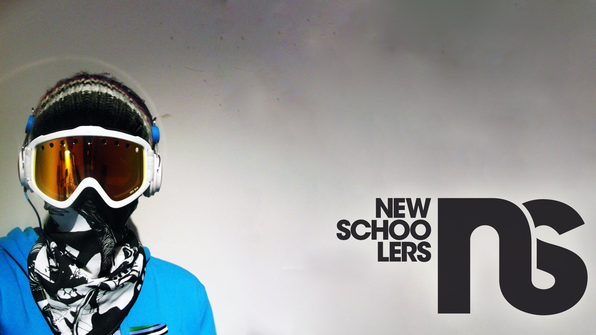 snowboard masque chapeau lunettes foulard inscription