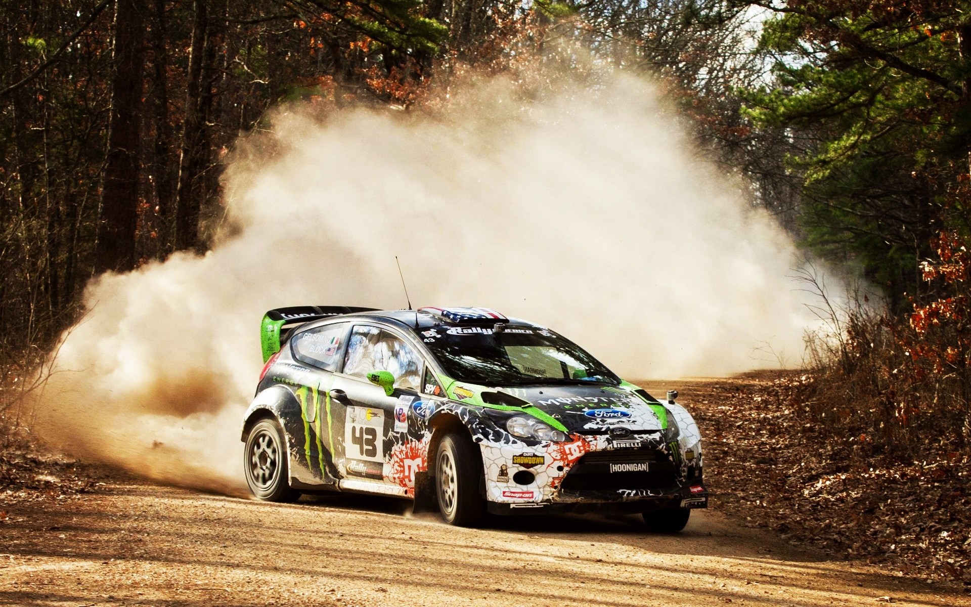 kamienie drift zlot ford fiesta dirt 2012