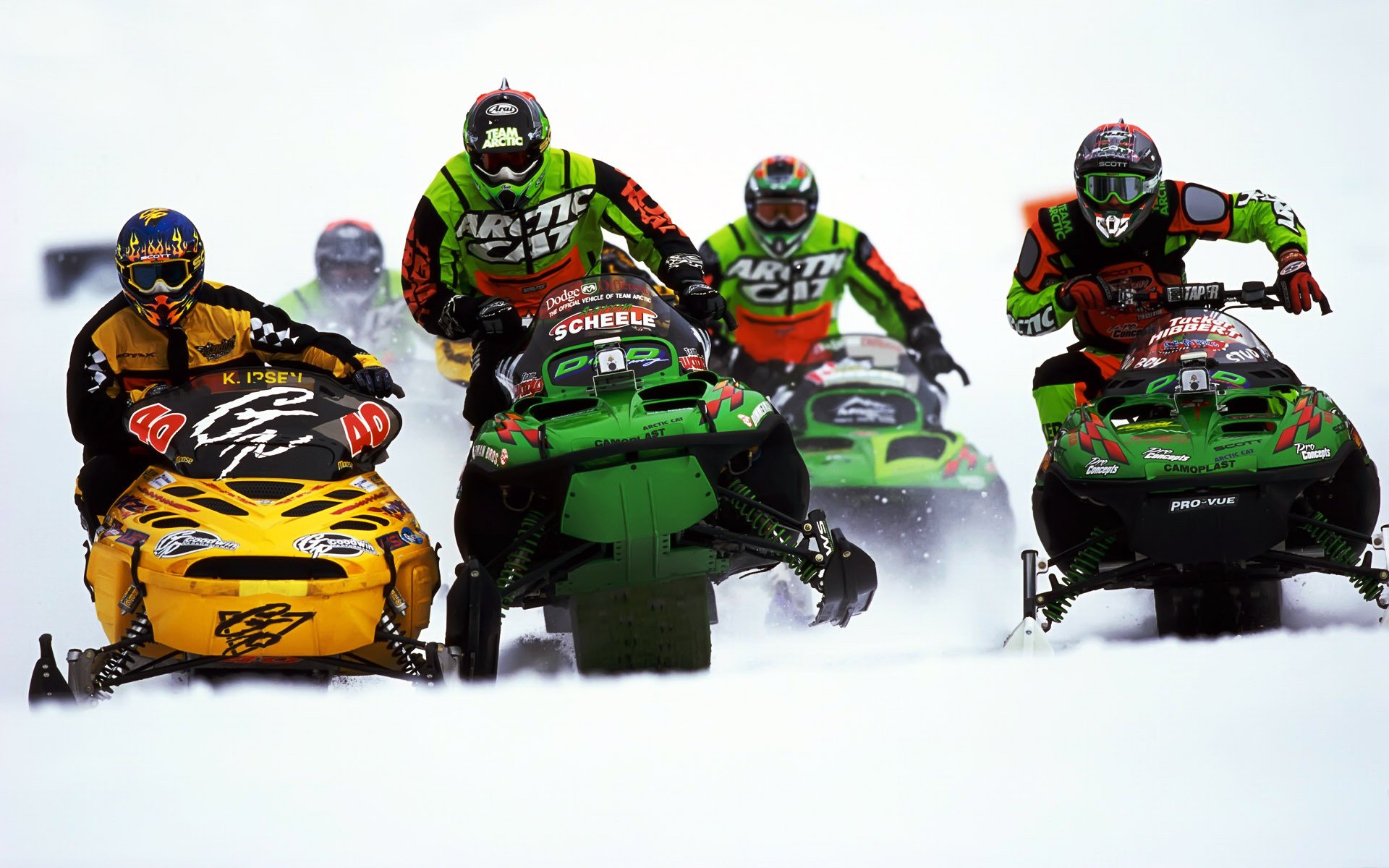 now snowmobiles race