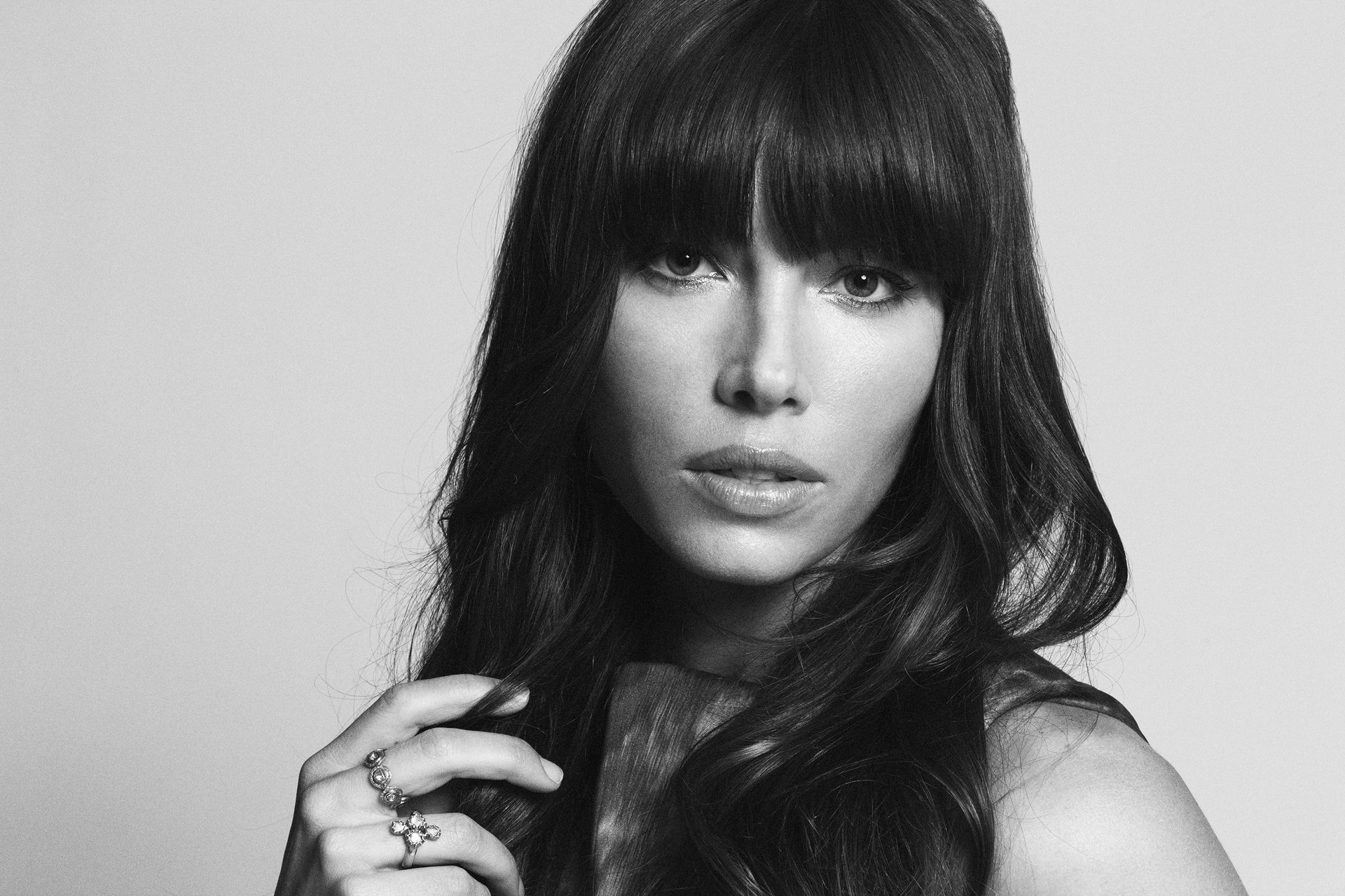 jessica biel attrice ritratto foto bianco e nero clark tolton rivista jalouse