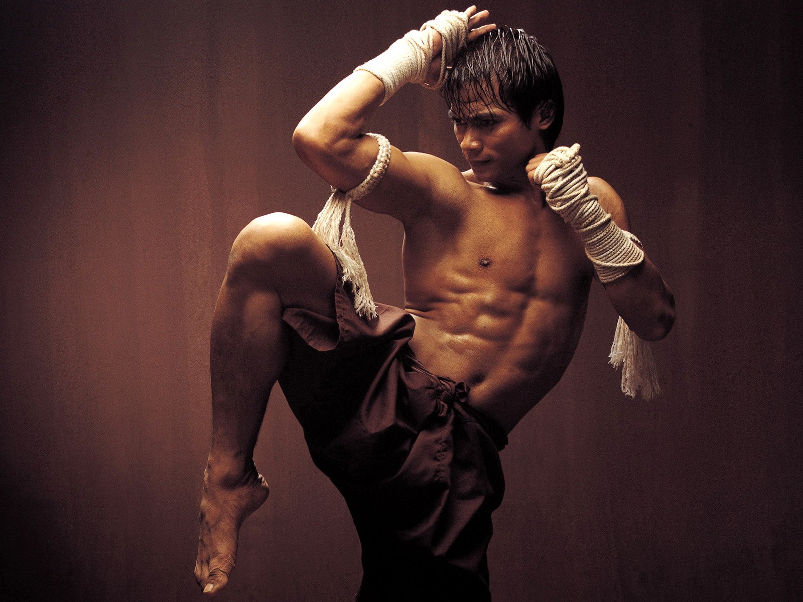 ong bak thai boxing wall