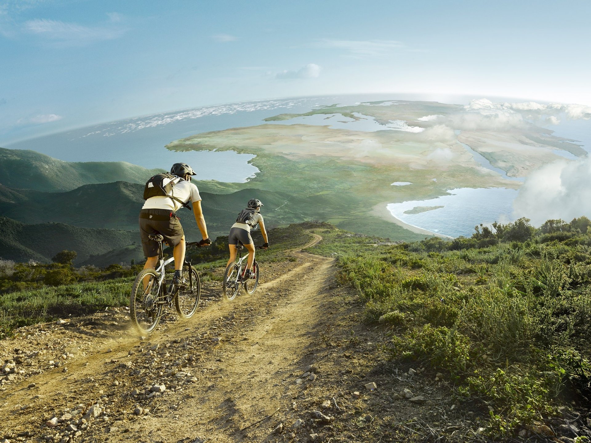 ciclistas carretera pendiente mundo altitud