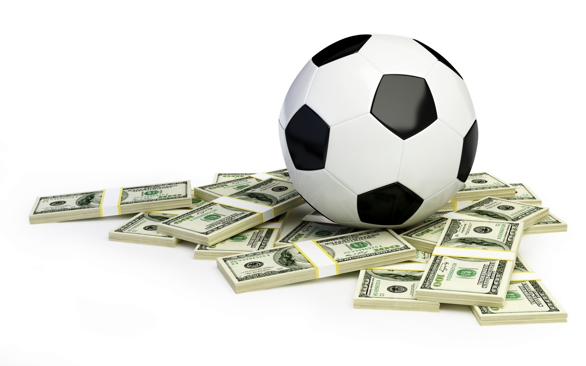 dollar ball geld fußball packungen dollar