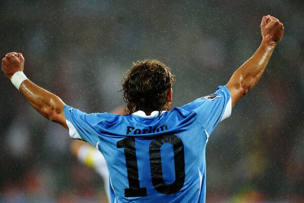 Uruguays Fußballspieler Diego Forlan 2010