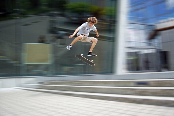 Skateboarding is movement on a board