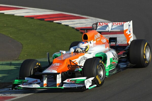 Auto racing on the track in India