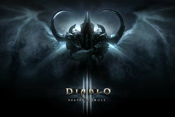 Dark background of the game diablo