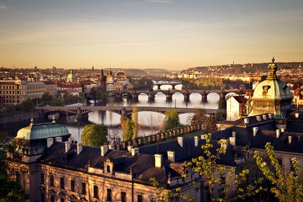 City view in the Czech Republic - Prague