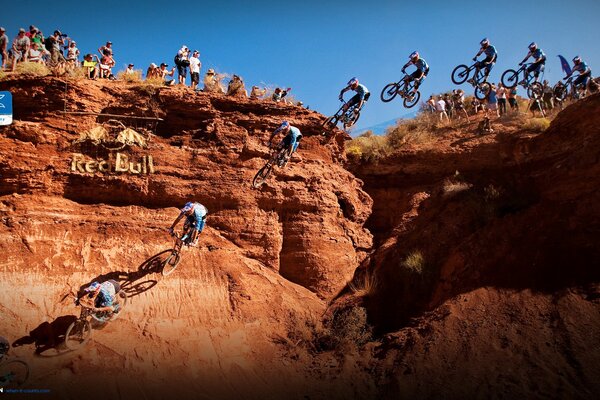 Professional bike racing in the desert