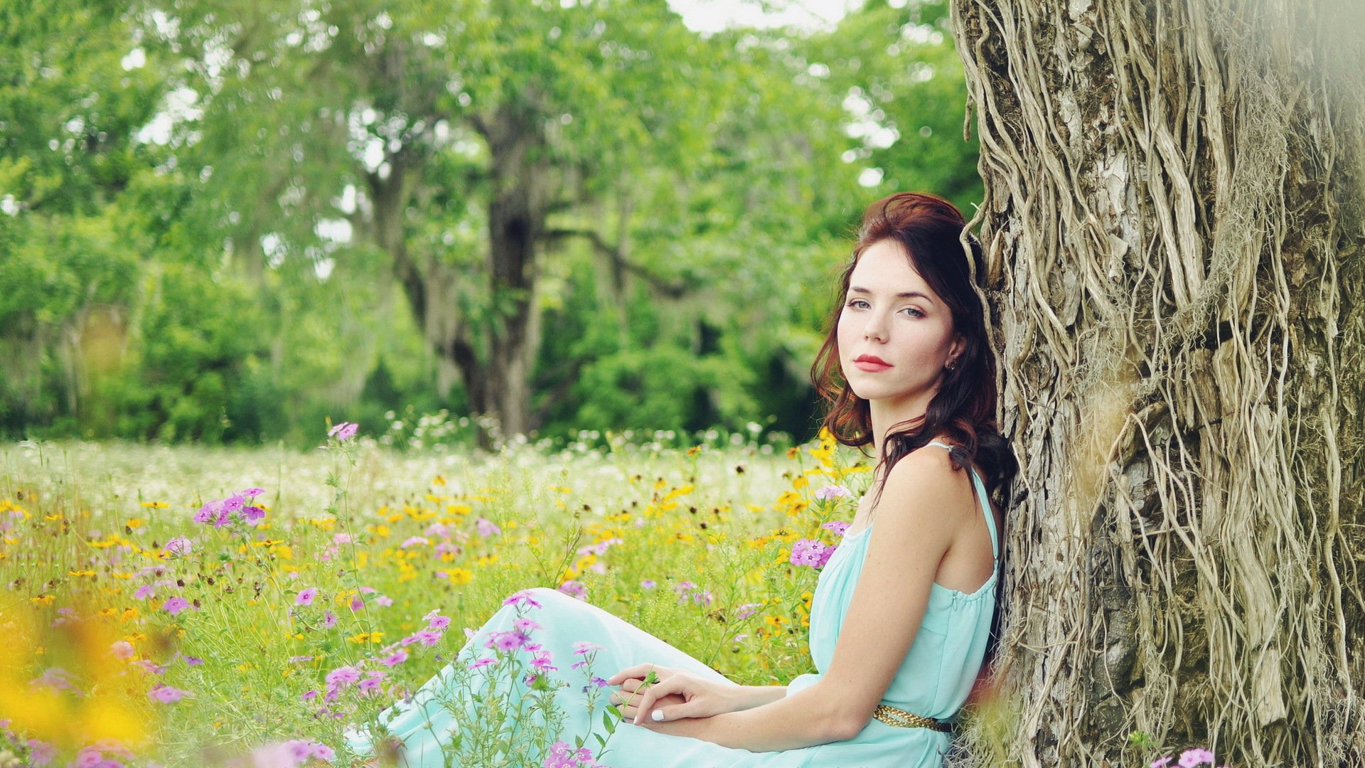 chica verano naturaleza