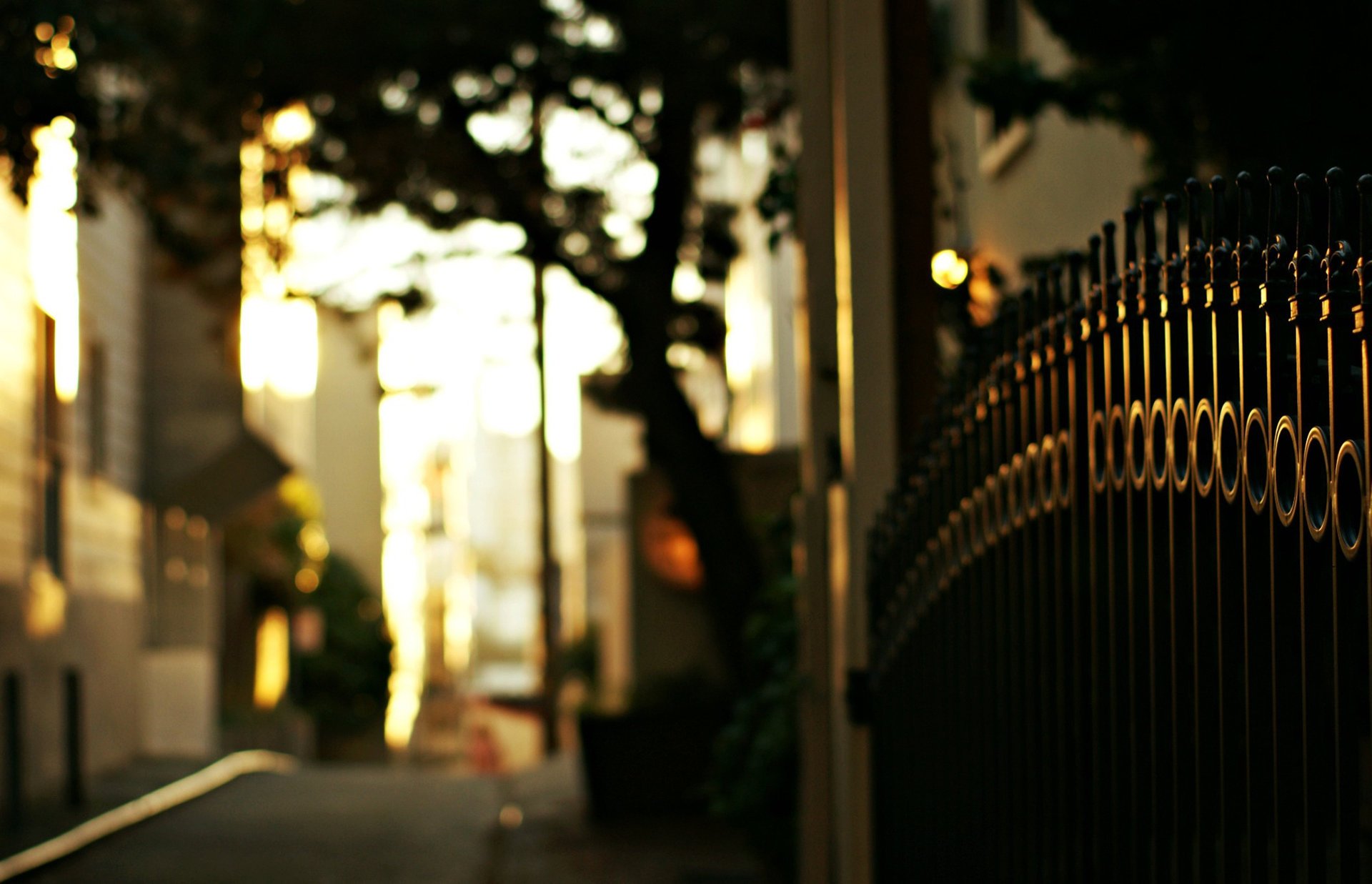 the fence fence road gate iron rod