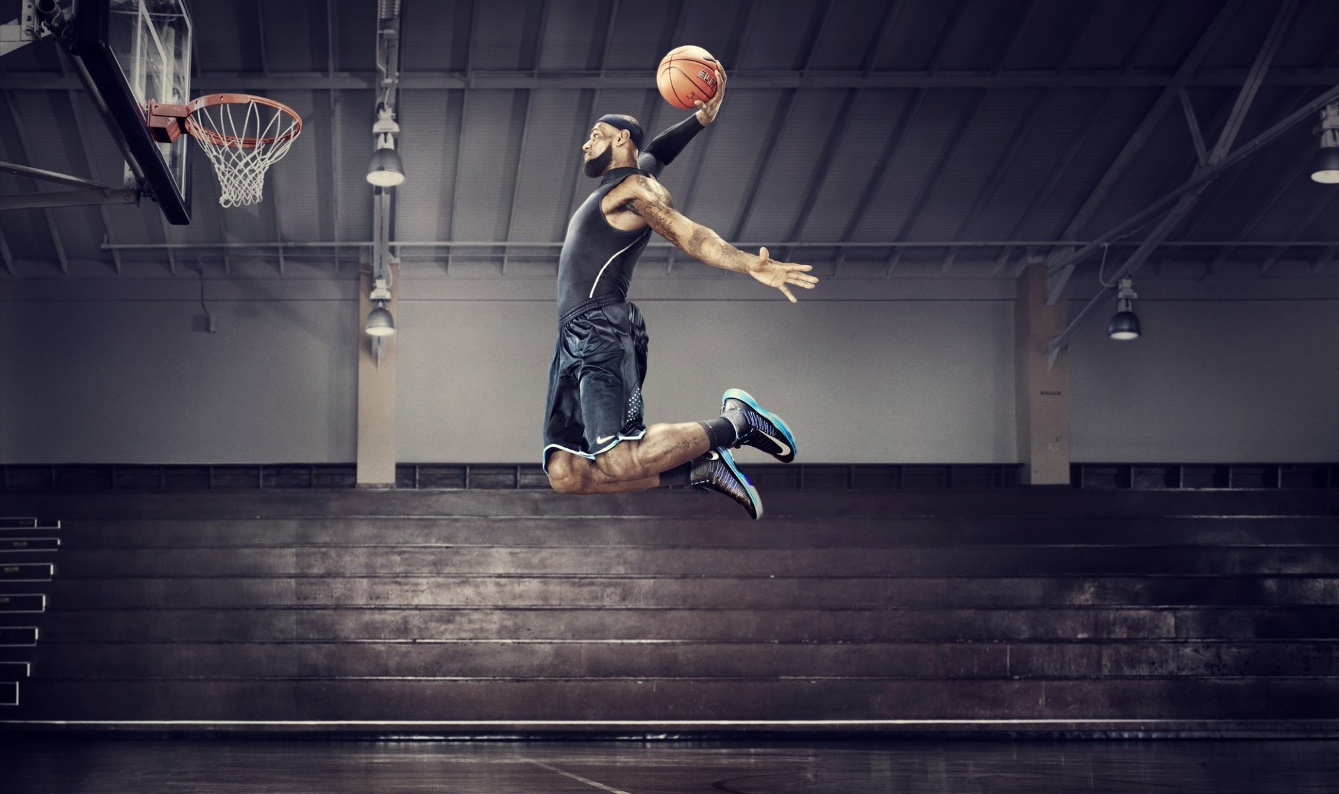 james slen dunk skok koszykówka