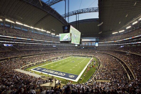 Kibice na Texas Stadium w Dallas