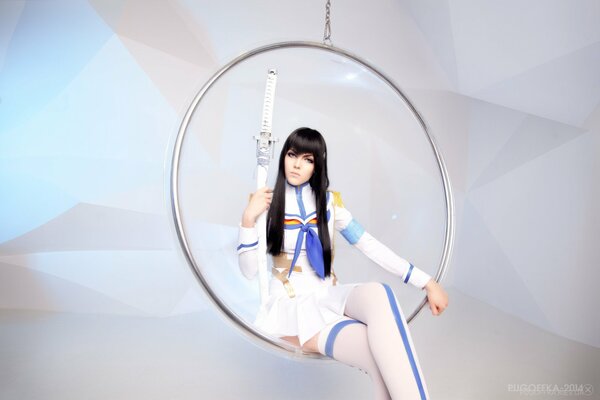 Satsuki kiryuin girl with cosplay