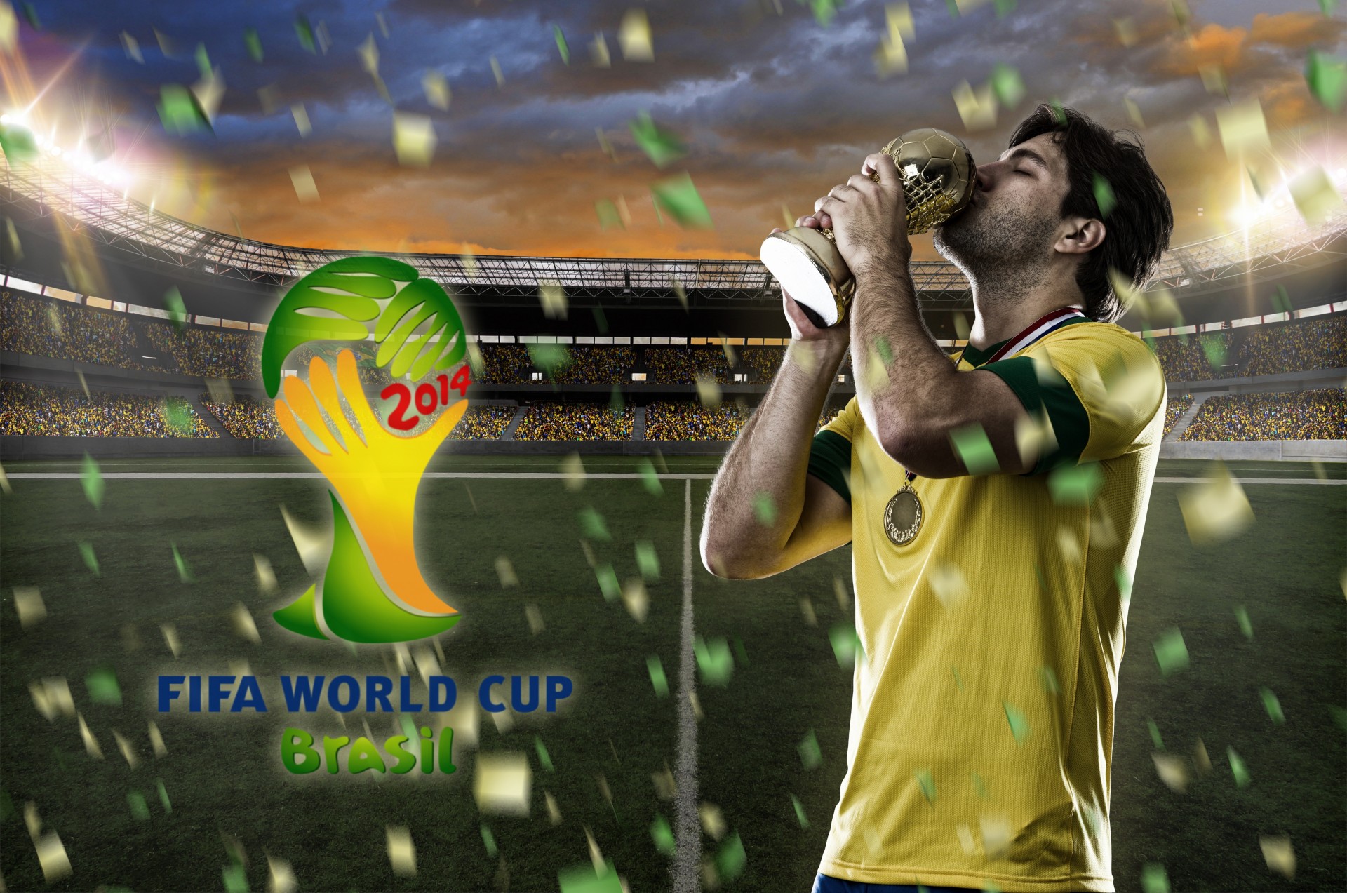 world cup flag football emblem fifa 2014 brazil