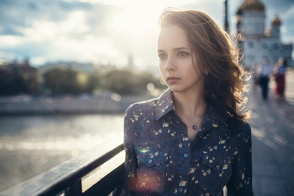 Portrait of Valery Smetanin a look into the distance