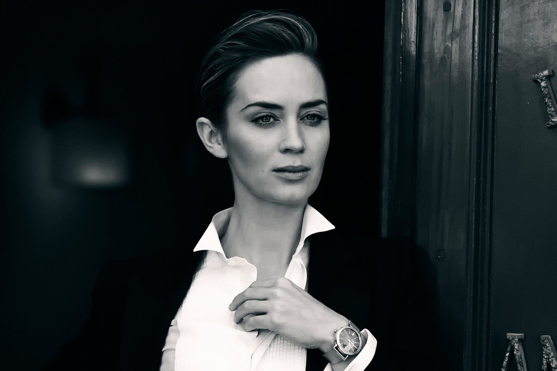 emily blunt servizio fotografico azienda iwc schaffhausen