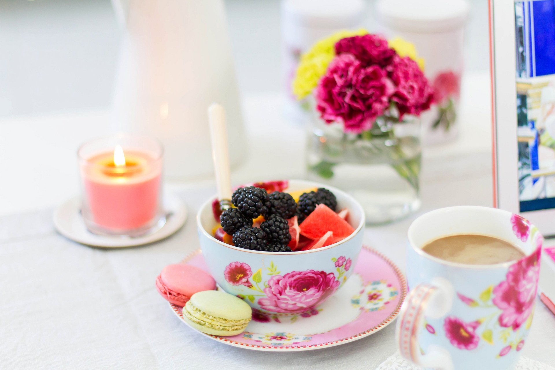 blackberry fruit cookies berries grapefruit bowl